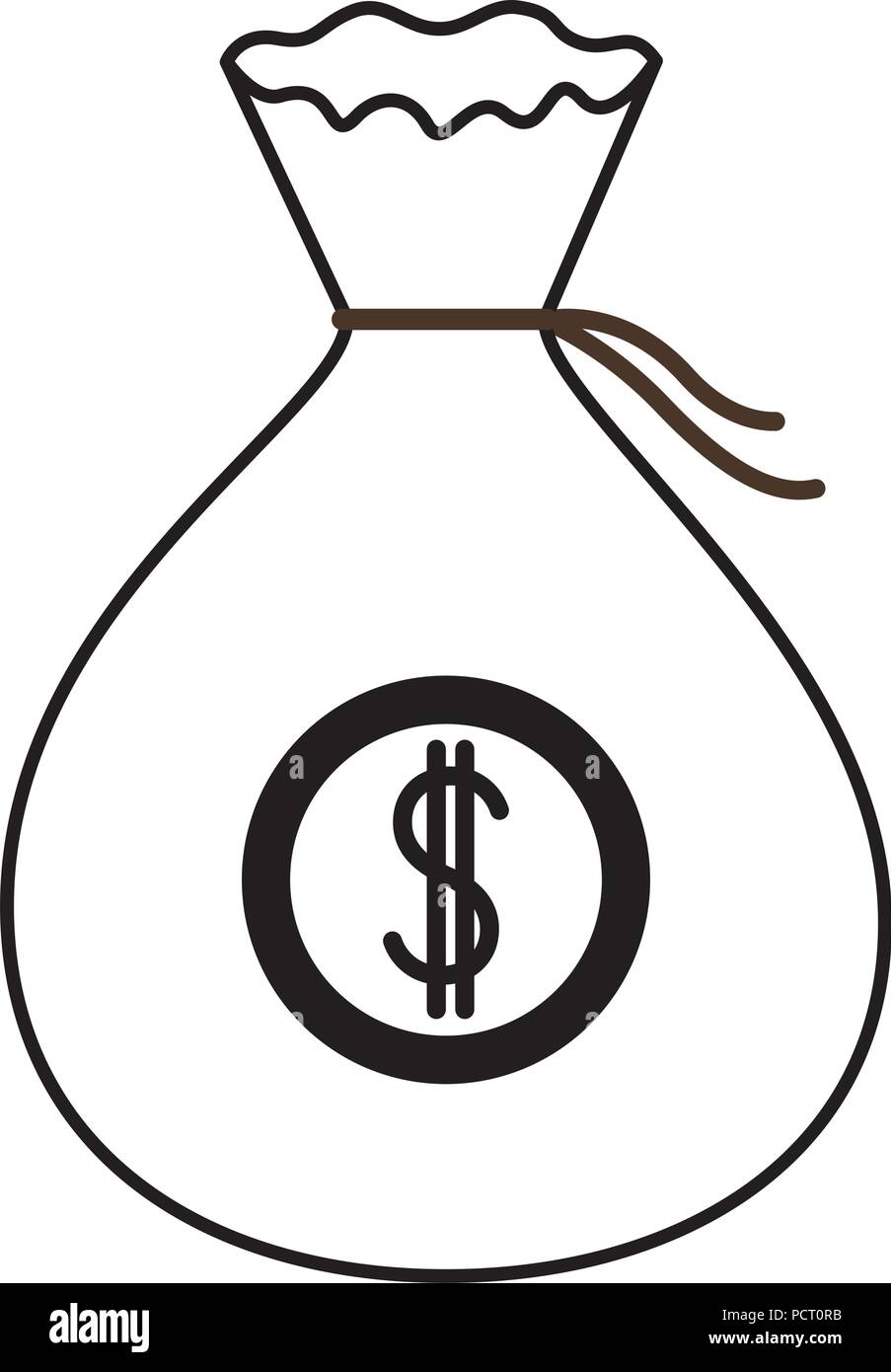 Money Bag Isolated Icon Stock Vector Art Illustration - 
